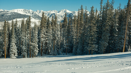 vail in the winter 