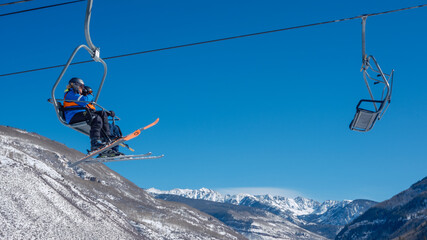 vail in the winter 