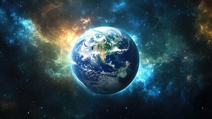 Earth with holographic network connections, global connection, [world trade