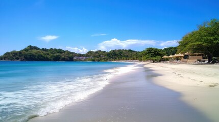 Obraz premium Scenic tropical beach with turquoise water