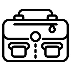 Briefcase outline style icon