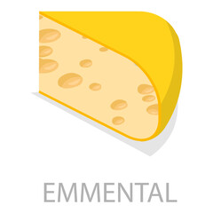 3D Isometric Flat Vector Set of Different Cheese Types, Brie, Mozzarella, Parmesan, Camembert etc.. Item 10