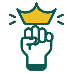 Success green and yellow style icon