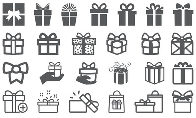 Gift box icon collection