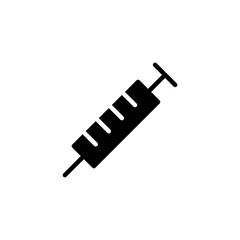 Syringe icon logo design. injection sign and symbol.vaccine icon