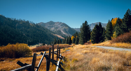 Palisades valley in the fall