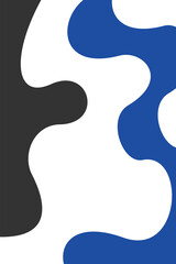 abstract wave design black color white background 