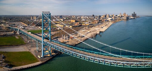 The Ambassador Bridge remains the largest international suspension bridge in North America.