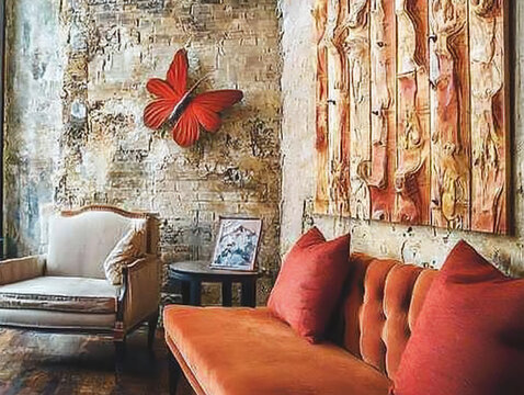  a diy wall art project featuring various handmade pieces of art with diff