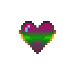 pixel heart art