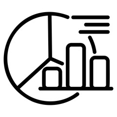 Growth outline style icon