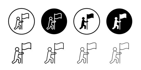 Surrender, capitulate, give up icon Black and white outline vector