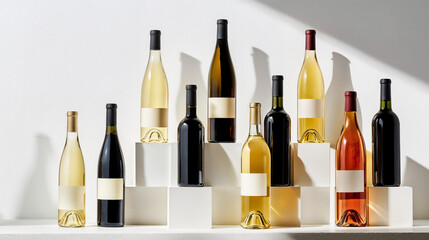 Celebration of Wine Variety - Array on Display for Website Background Banner