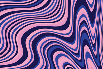 Abstract psychedelic groovy background.