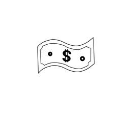 Money, finance, banking outline icons collection. Money line icons set vector illustration. Money bag, coins, credit card, wallet and more