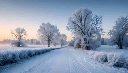 Fototapeta premium road in winter