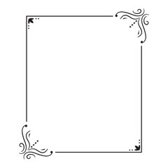 elegant frame floral