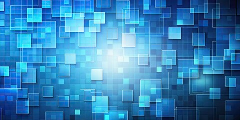 Abstract blue background with squares, abstract background, geometric shapes, modern design