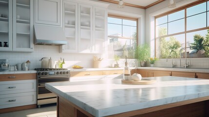 Fototapeta premium Bright and Airy Kitchen