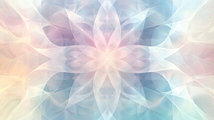 Pastel Abstract Floral Wave Design Pattern