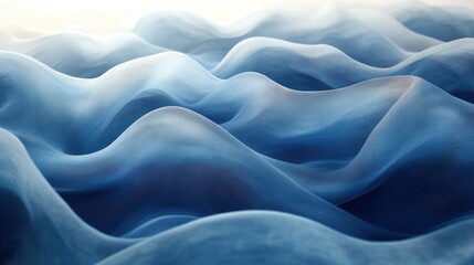 a blue and white wavy lines