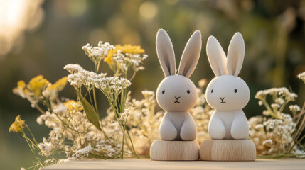 Eco-Friendly Rabbit Toys: Sustainable Pet Gifts, Calming Colors, Nature Photography