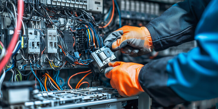 connecting electrical appliances and wiring to an electrical panel