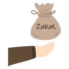 zakat donation and charity illustration