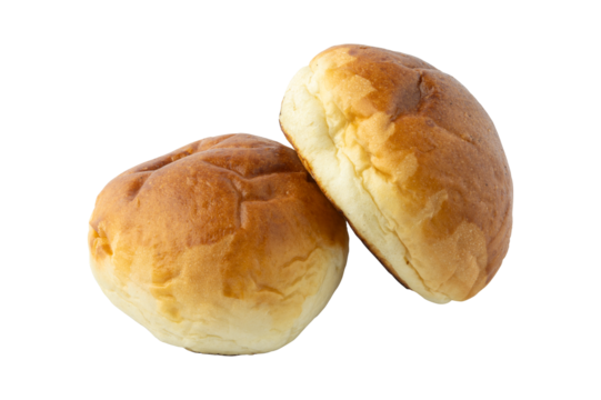 Sweet milk breads isolated on transparent background	