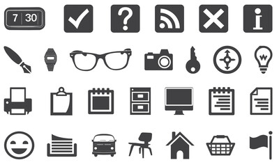 Office stuff icon collection