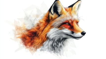 Fototapeta premium a logo of a fox