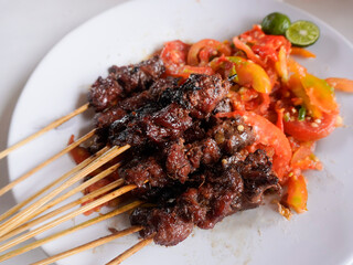 delicious beef satay called 