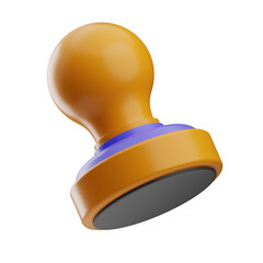 Fototapeta premium Colorful Round Stamp for Document Authentication
