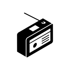 Isometric Radio icon vector design element templates simple and modern concept