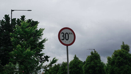 Traffic signs remind us to always be vigilant and maintain vehicle speed