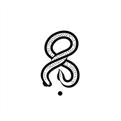 Obraz premium Ouroboros snake symbol, knot, infinity, eight.