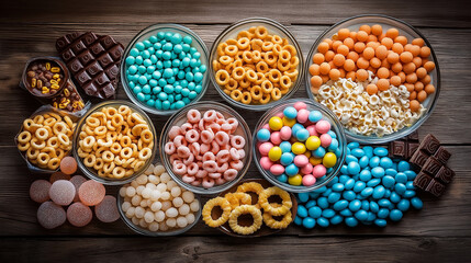 Colorful Candy & Cereal Still Life Photography
