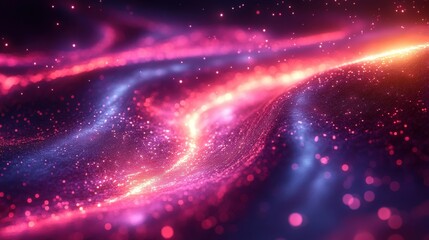 Obraz premium abstract 3d animation rotating purple futuristic shape video loo