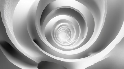 Obraz premium abstract 3d animation white rotating rings seamless looped vide