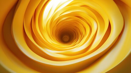 abstract 3d animation yellow rotating rings seamless looped vide