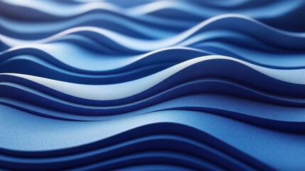 abstract 3d render blue background design with curved line