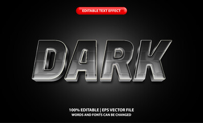 editable dark night typeface