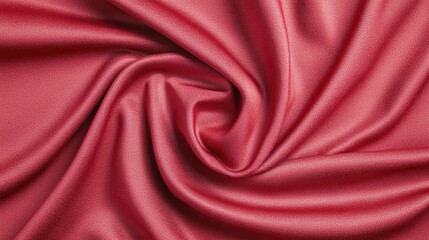 Obraz premium Elegant Red Silk Fabric Surfacing with Soft Textures and Waves