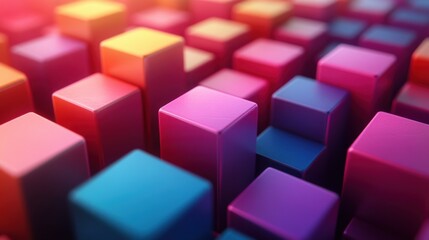 Obraz premium abstract 3d render modern background with cubes geometric desig