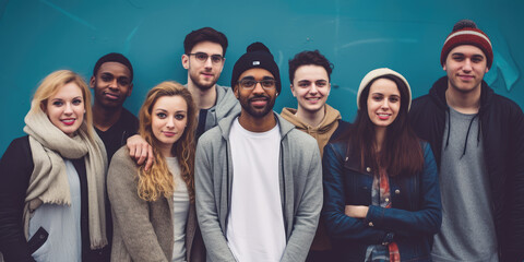 Diverse Friends United in Style and Smiles