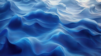 Obraz premium abstract 3d rendering of blue surfa