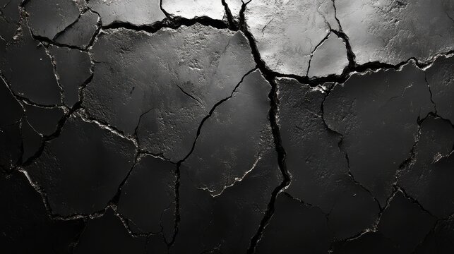 abstract 3d rendering of cracked surface animated cgi background design with broken shape wall destruction slow motion video alpha matt