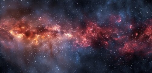 Obraz premium Majestic Star-Forming Nebula in Deep Space