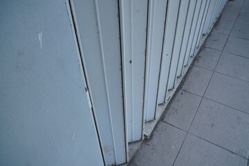 white door in a wall