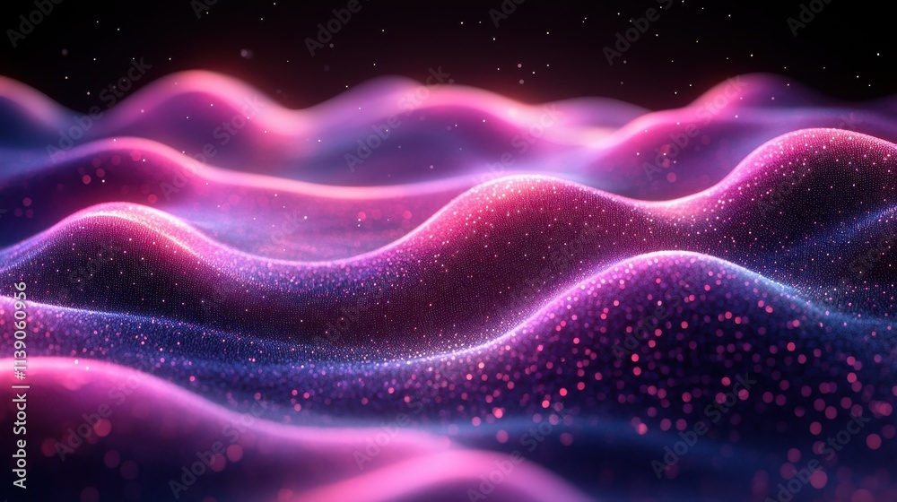 Wall mural abstract background big data concept seamless looped animation 3d rende